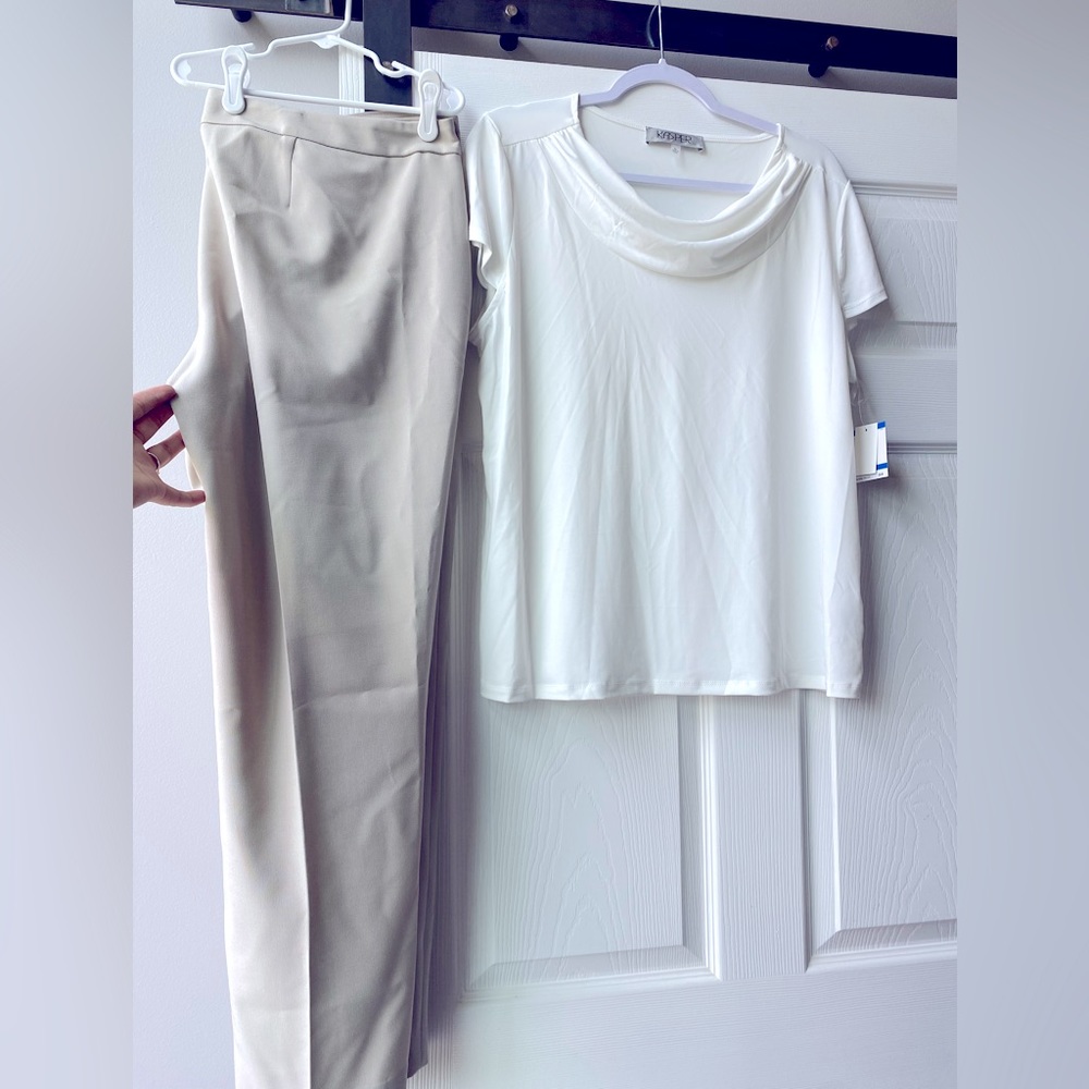 Kasper, blouse XL and trousers 16 NWT